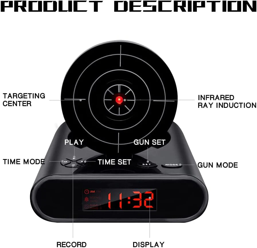 🎯 Interactive Target Alarm Clock