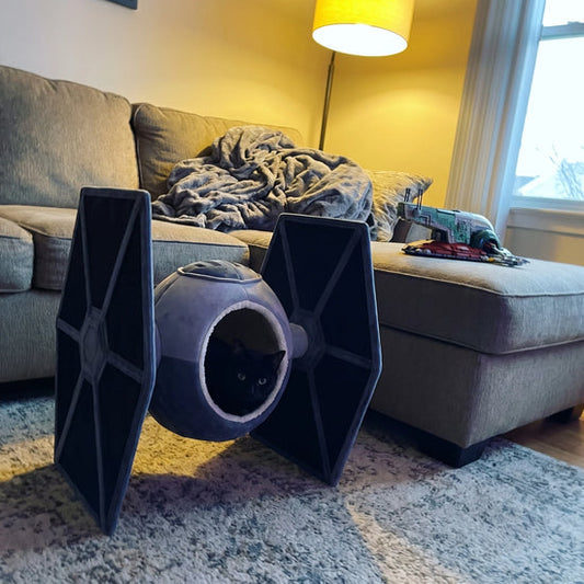 🚀 Space‑Themed Cat Bed – Cozy Cockpit‑Style Hideaway for Cats & Small Dogs