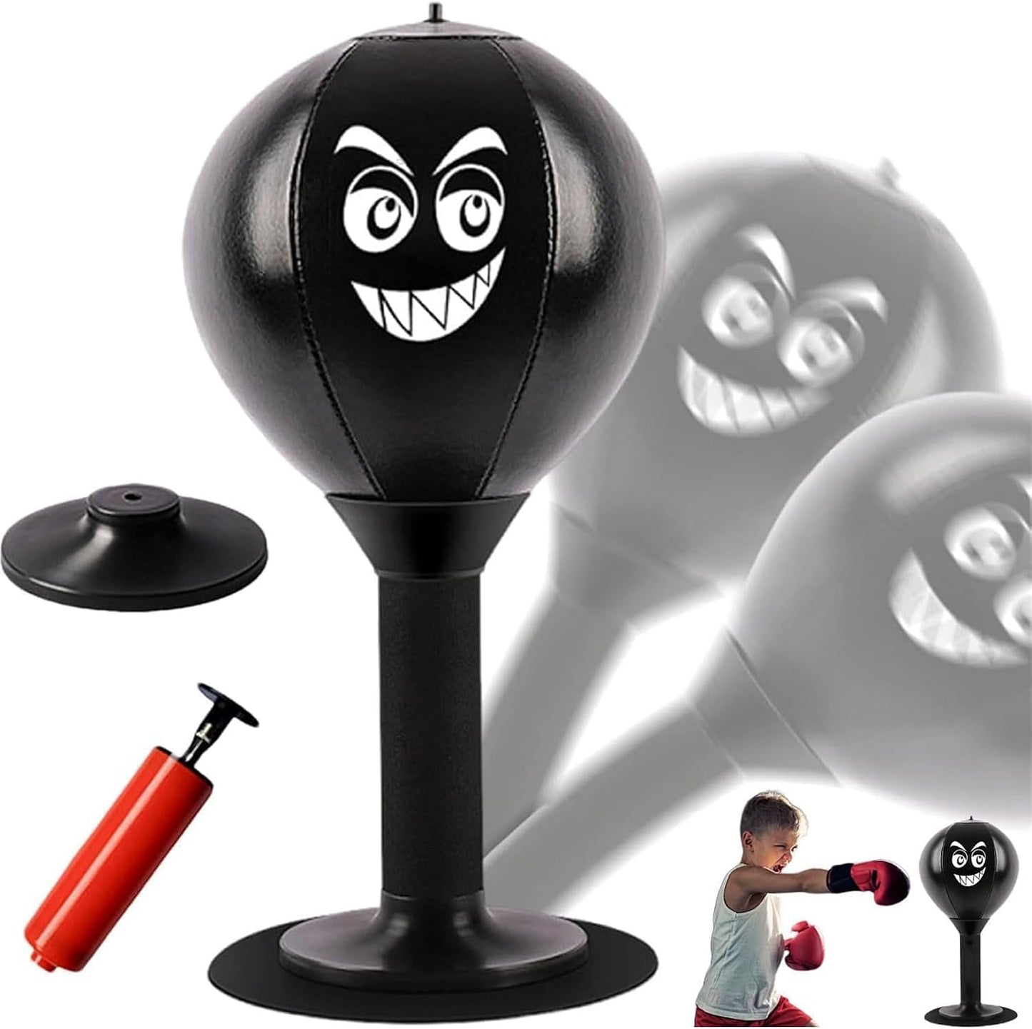 🥊 Desktop Punching Bag for Kids & Adults – Stress Relief Toy with Suction Cup, Reaction Speed Trainer