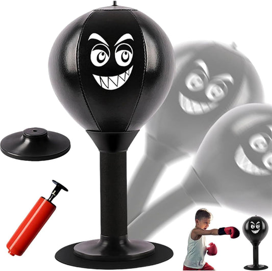 🥊 Desktop Punching Bag for Kids & Adults – Stress Relief Toy with Suction Cup, Reaction Speed Trainer