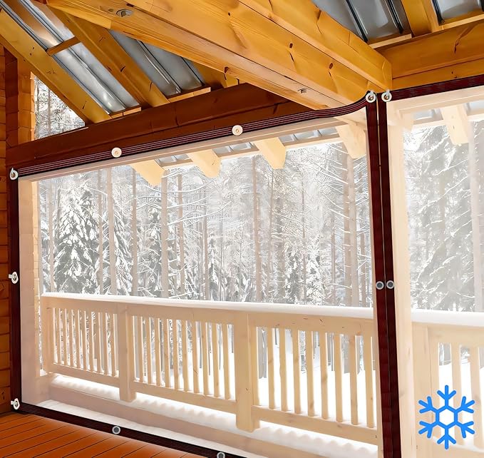 💧 Weatherproof Clear Waterproof Tarp – Protect Your Outdoor Space While Keeping a Clear View