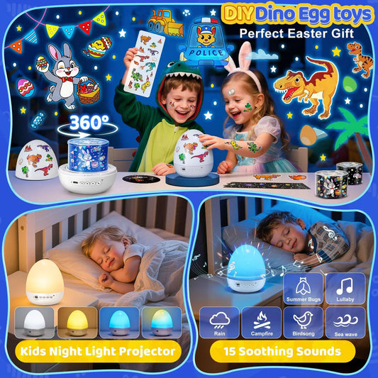 🦖 Dinosaur Egg Night Light Projector