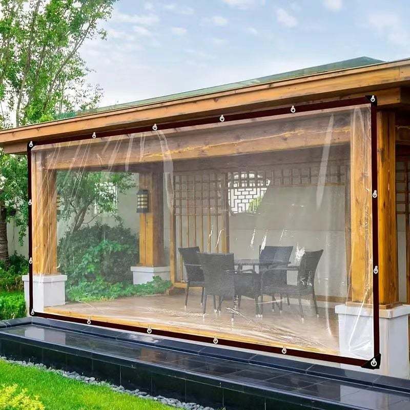 💧 Weatherproof Clear Waterproof Tarp – Protect Your Outdoor Space While Keeping a Clear View