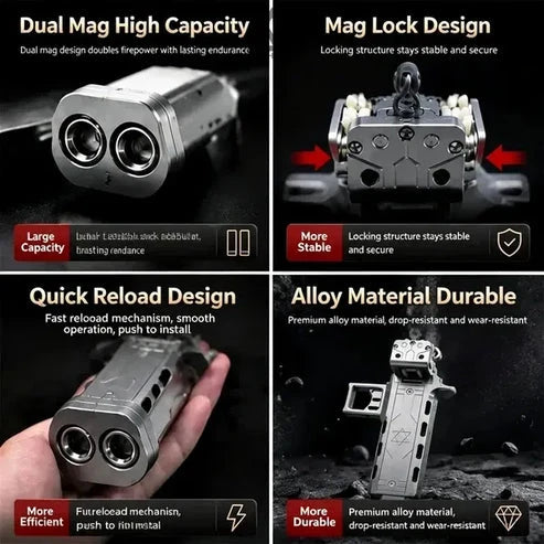 🔥Automatic Slingshot with Magazine with Double Magazine High Precision