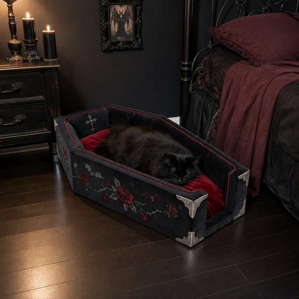 🌙 Crescent Moon Cat Bed – A Cozy Little Moon for Your Cat to Curl Up In