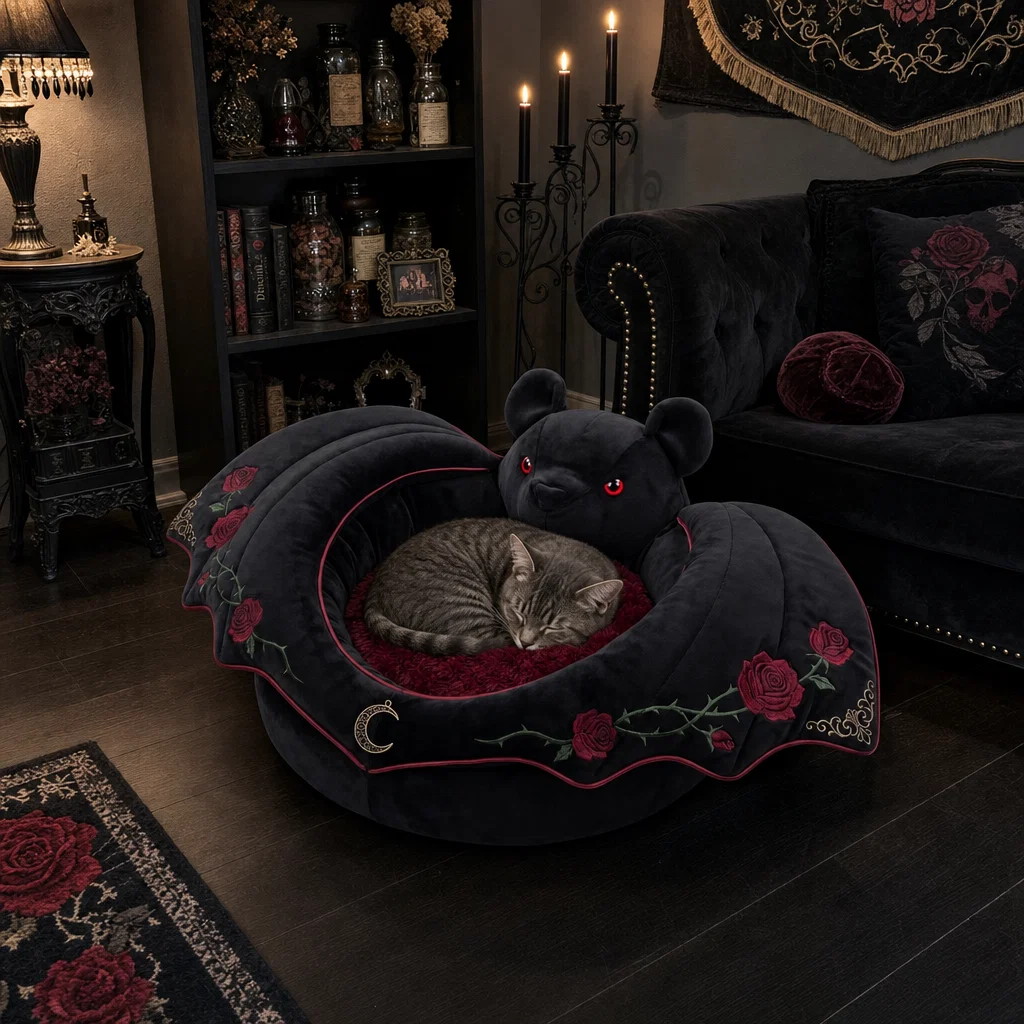 🌙 Crescent Moon Cat Bed – A Cozy Little Moon for Your Cat to Curl Up In