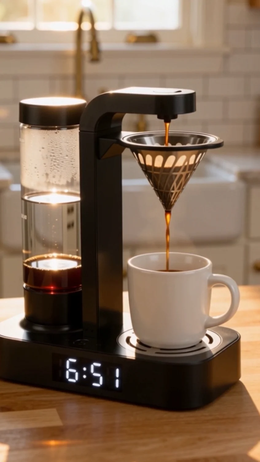 ☕ Programmable Coffee Maker with Digital Timer – Wake Up to Fresh Coffee