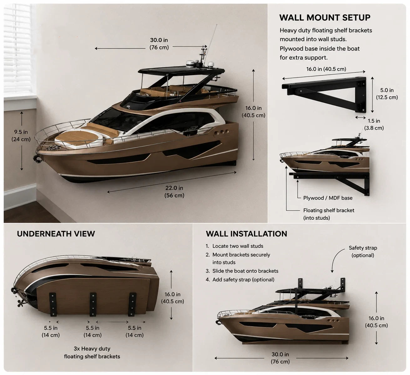 🚤 Boat‑Inspired Wall Display – Bring Your Love of the Water Home