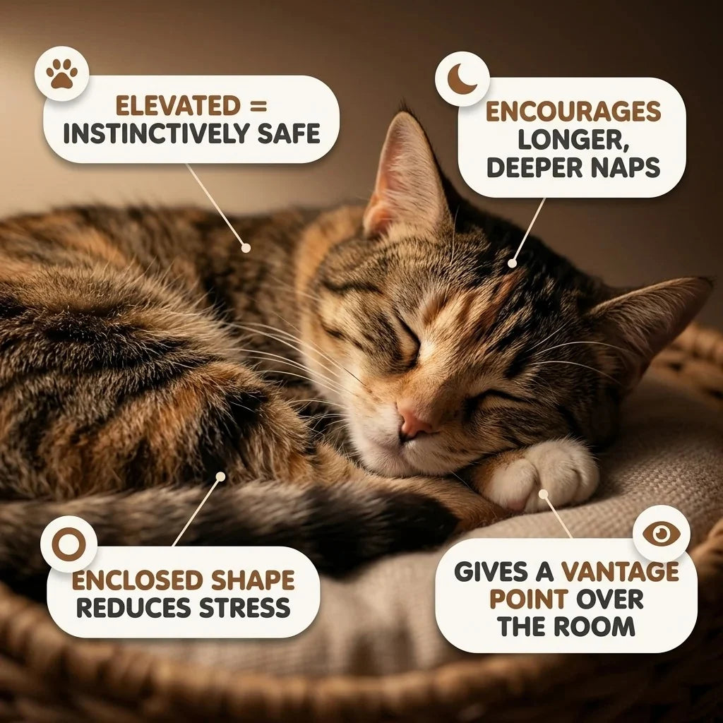🐾Cozy Cat Bed – A Warm & Comfortable Resting Spot for Your Furry Friend