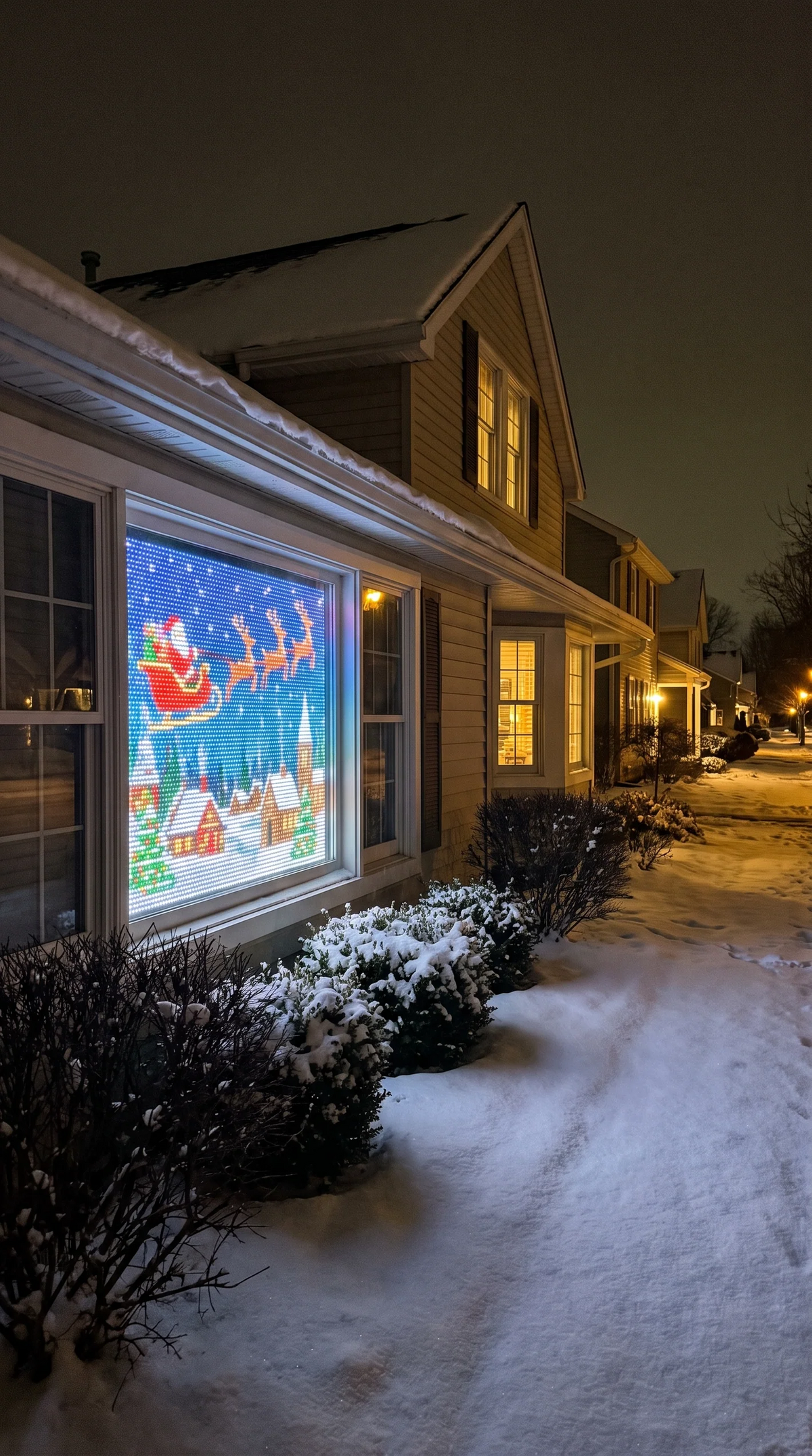 🎄 LED Pixel Curtain Lights – App-Controlled Custom Light Display