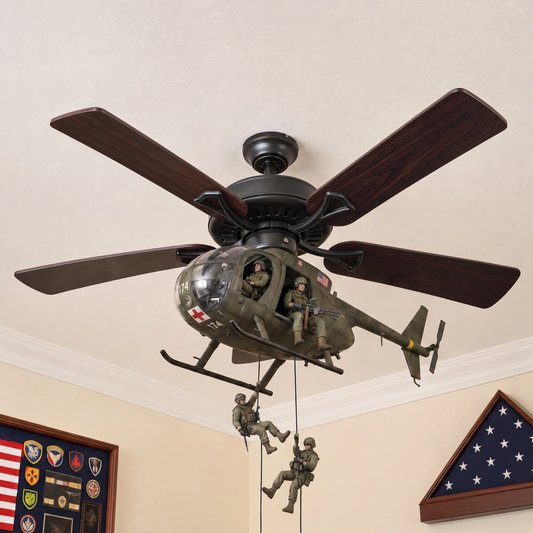 🚁 Helicopter Ceiling Fan Attachment – Turn Your Fan Into a Hovering Conversation Piece