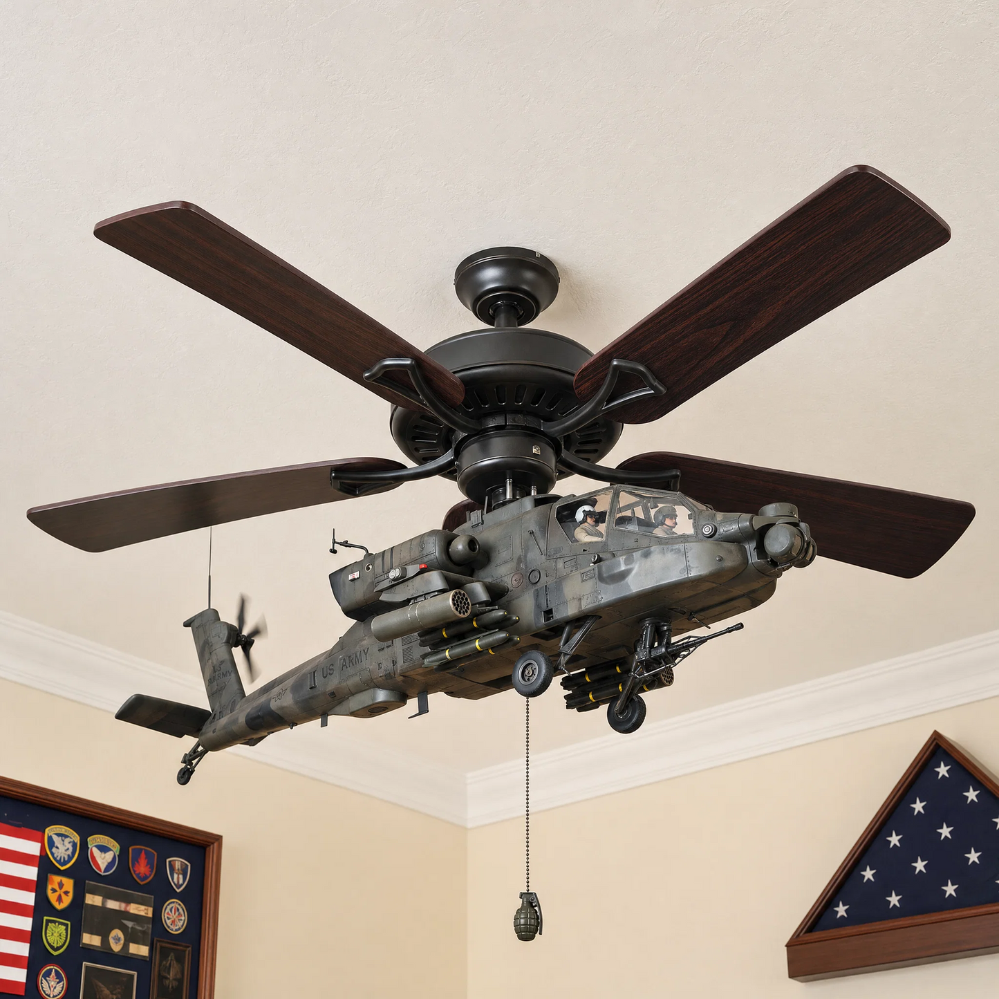 🚁 Helicopter Ceiling Fan Attachment – Turn Your Fan Into a Hovering Conversation Piece
