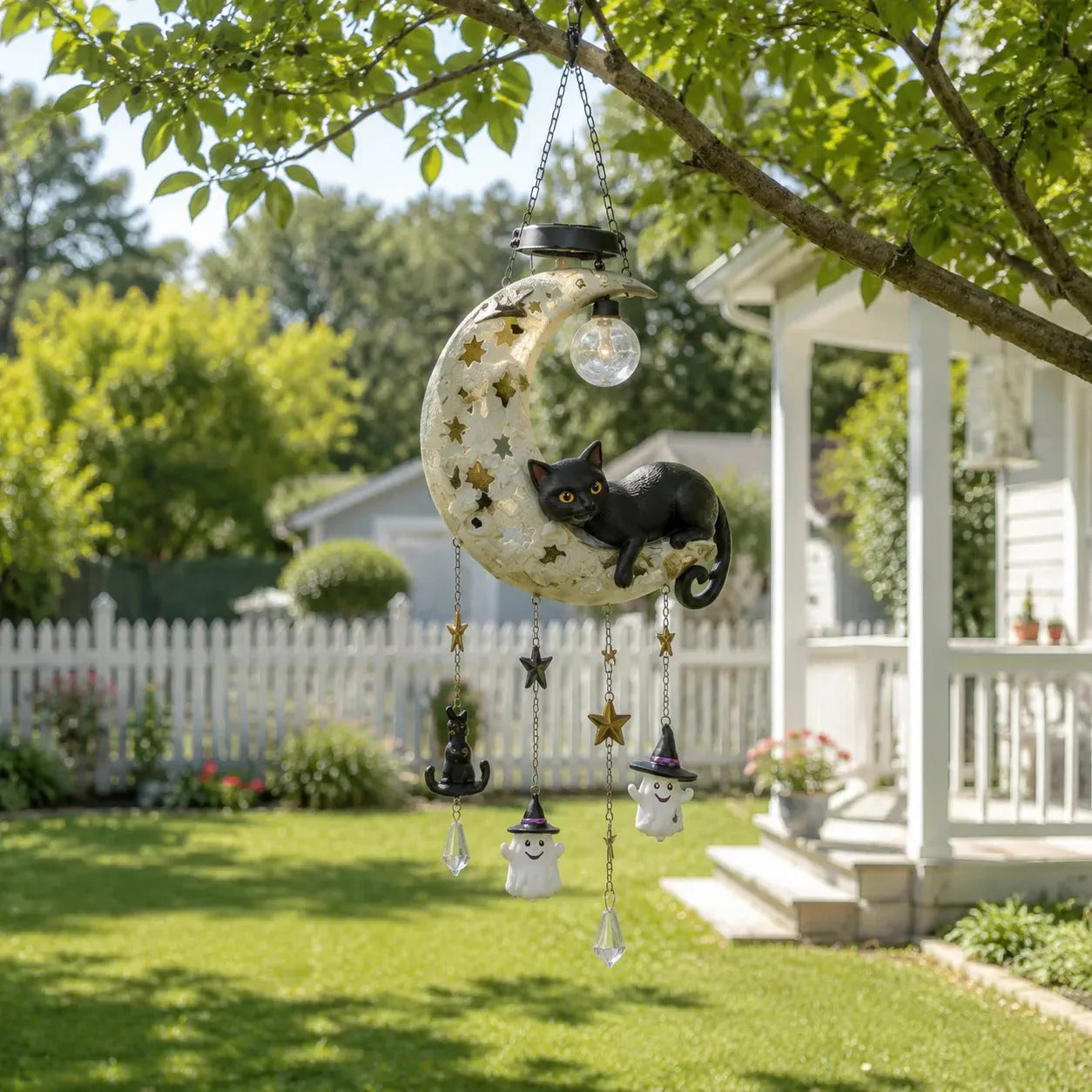 🌙 Solar Halloween Hanging Lantern