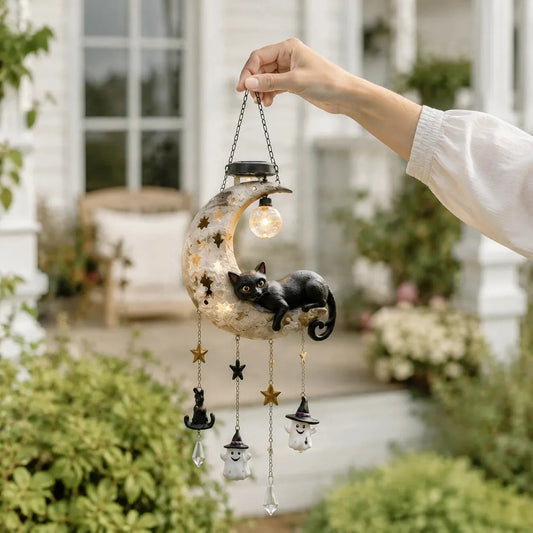 🌙 Solar Halloween Hanging Lantern
