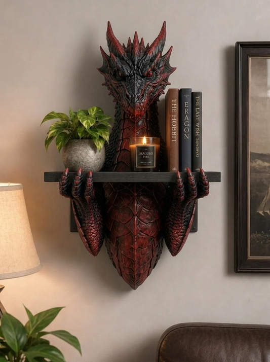 🐉 Mythical Wall Display Shelf – A Fantasy-Inspired Statement Piece for Your Space