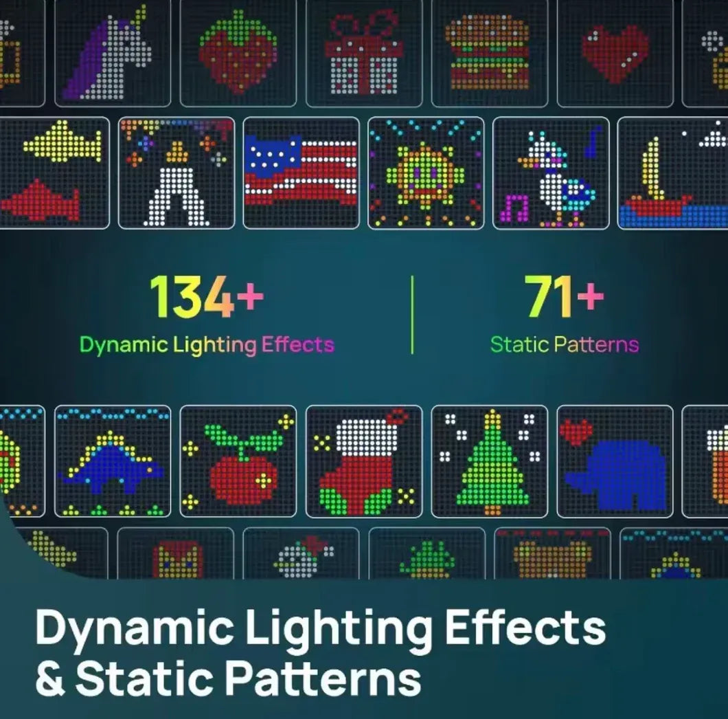 🎄 LED Pixel Curtain Lights – App-Controlled Custom Light Display