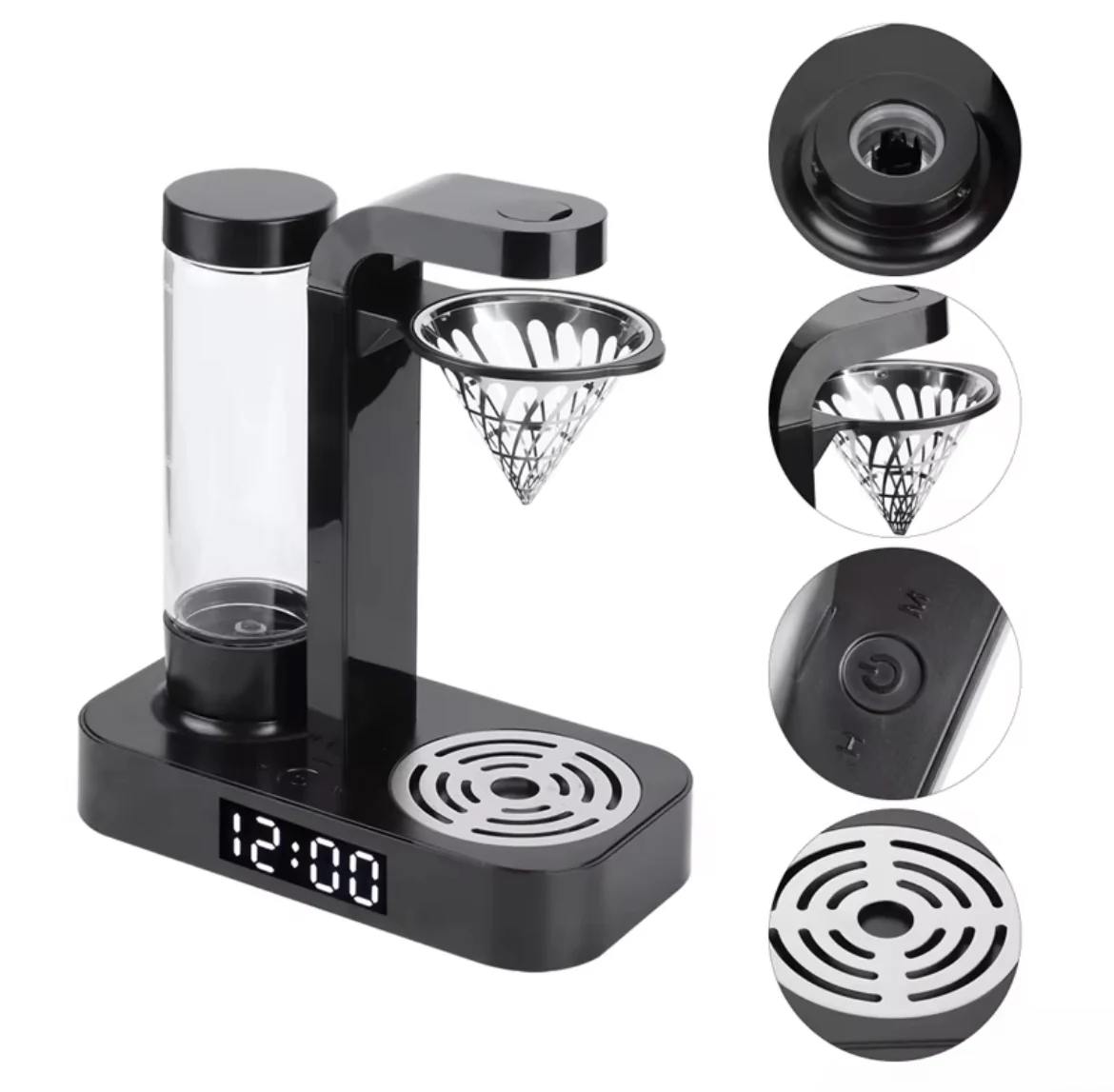 ☕ Programmable Coffee Maker with Digital Timer – Wake Up to Fresh Coffee