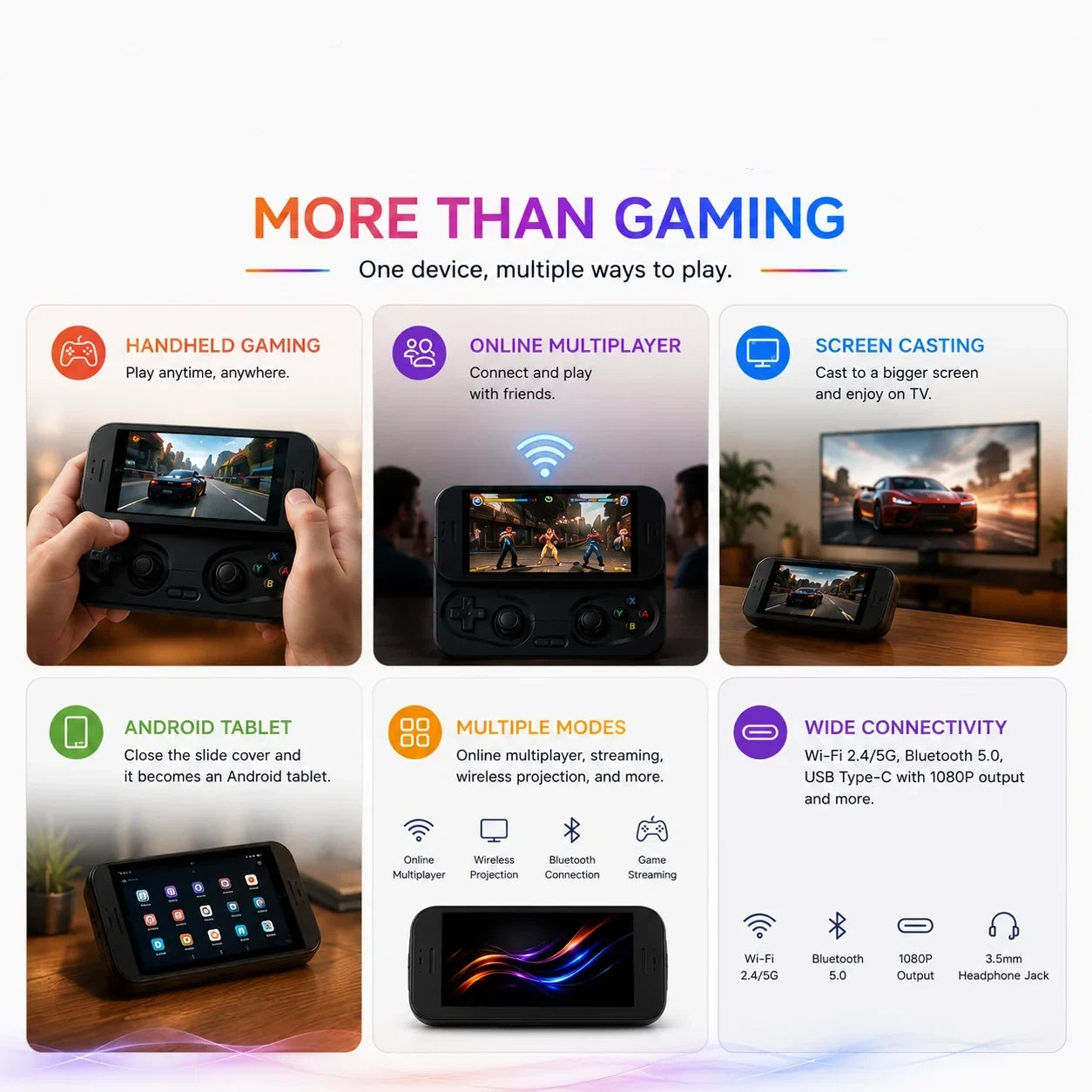 🎮 Retro Arcade Game Controller – 600+ Classic Games, Wireless, Plug & Play